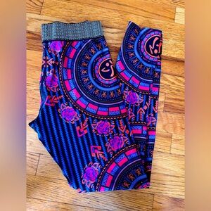 Zumba Fitness Women's Leggings - Blue and Pink Mandala